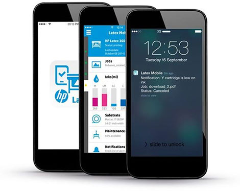 HP Latex Smartphone application