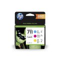 HP No. 711 Black Ink Cartridge - 80ml x 2