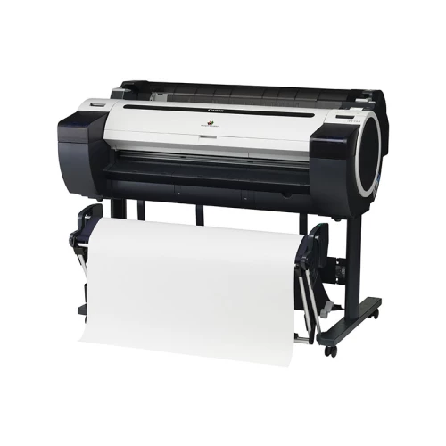 Canon iPF780 side alt image with paper in media bin