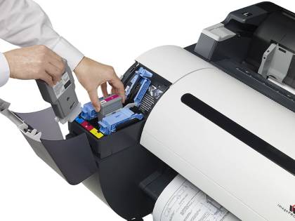 Canon imagePROGRAF iPF785 installing and replacing inks