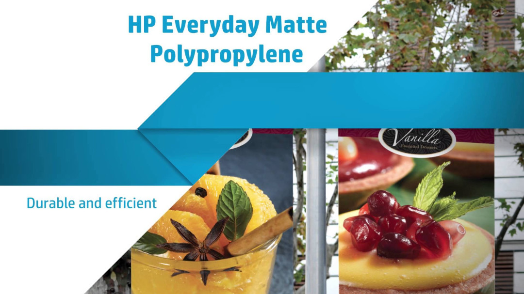 HP Everyday Matt Polyproplene 610mm x 30.5m (2 x rolls per box)