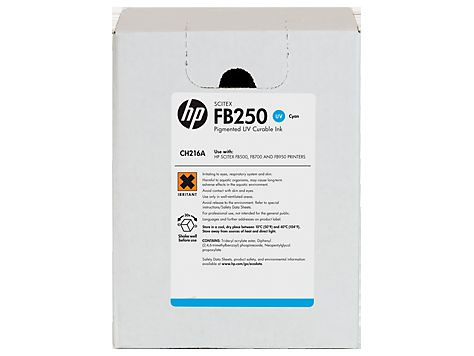 HP FB250 UV Curable Ink Cyan 3000ml