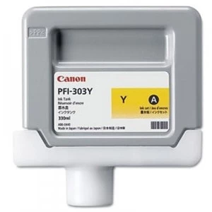 Canon - PFI-303 Yellow (Y) - 330ml Ink Tank - small thumbnail