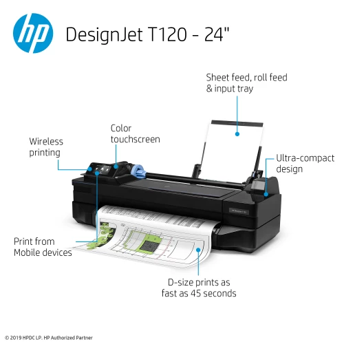 HP Designjet T120 ePrinter A3 print