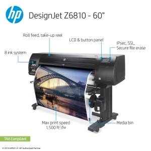 HP DesignJet Z6810 Large Format Photo Printer - 60