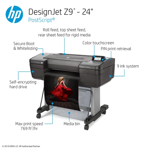 HP DesignJet Z9+ Large Format PostScript® Photo Printer - 24