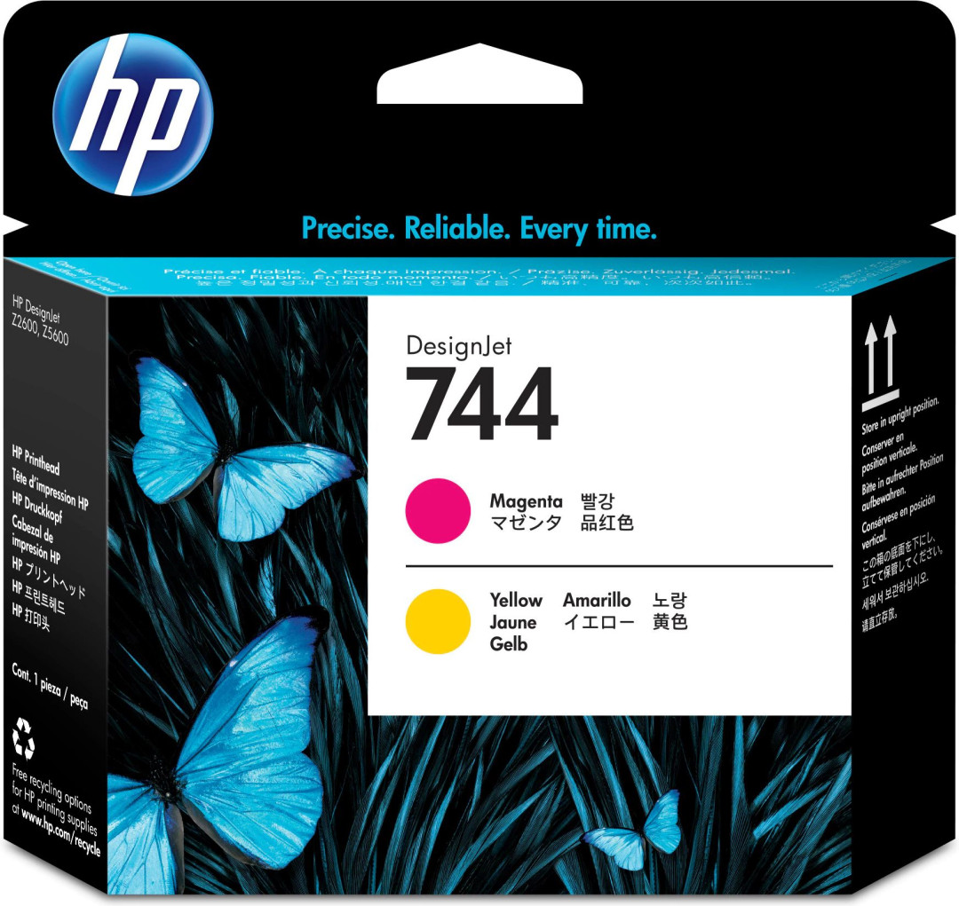 HP No. 744 Ink Printhead - Magenta & Yellow
