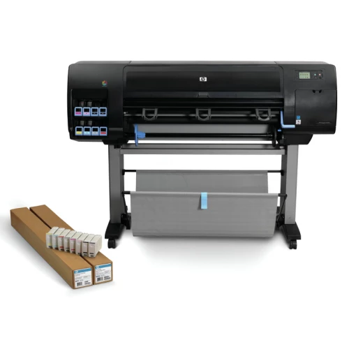 HP Designjet Z6200 Photo Printer Series with media and inks