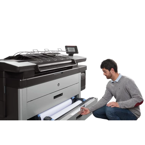 HP PageWide XL 4500 using the bottom media drawer