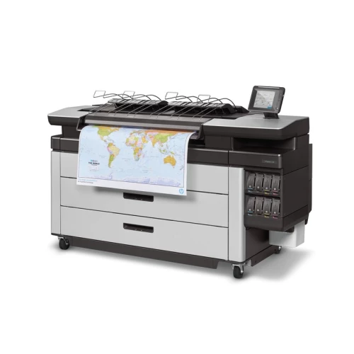 HP PageWide 5000 XL with full coloured map print