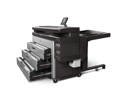 Hold up to 6 media rolls with the HP PageWide XL 8000