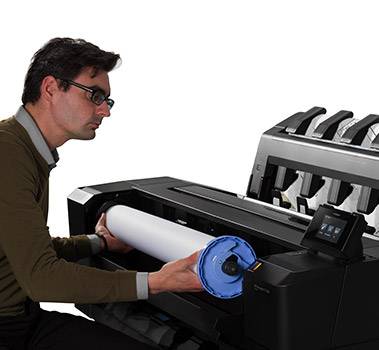 HP Designjet T930 - front loading media