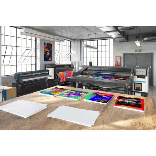HP Latex R530 printer in action