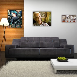 Photo Print Framing in the bedroom 