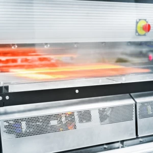 HP Latex 3000 close up on curing element 