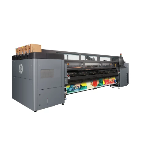 HP Latex 3200 - front right with colourful print