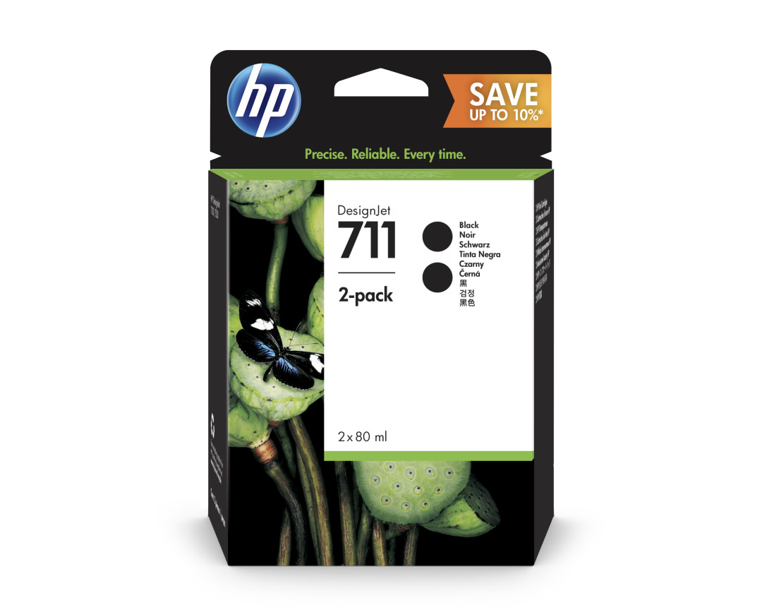 HP No. 711 Black Ink Cartridge - 80ml P2V31A