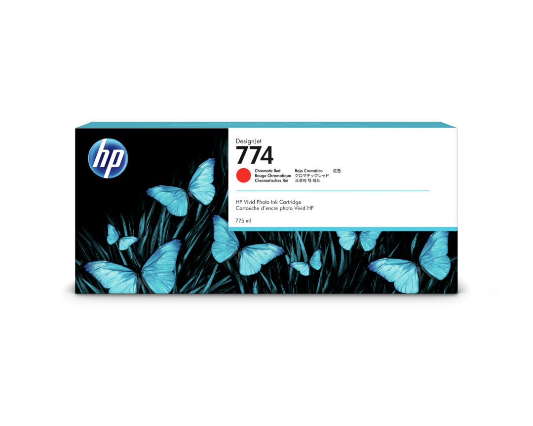 HP No. 774 Ink Cartridge Chromatic Red - 775ml