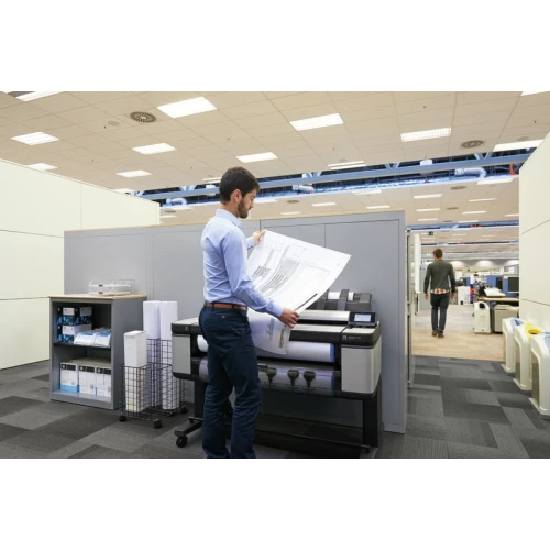 HP Designjet T3500 in use at an office
