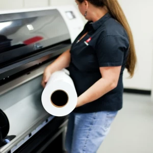 HP Designjet T7100 front loading image - customer image