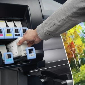 HP Designjet Z6600 Printer removing Inks