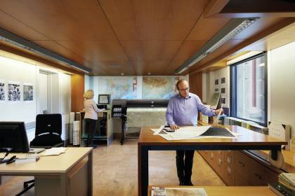 HP Designjet Z6800 60in Photo Printer in use
