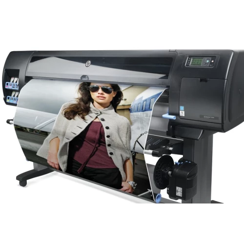 HP Designjet Z6800 Photo Printer printing a full width colour poster