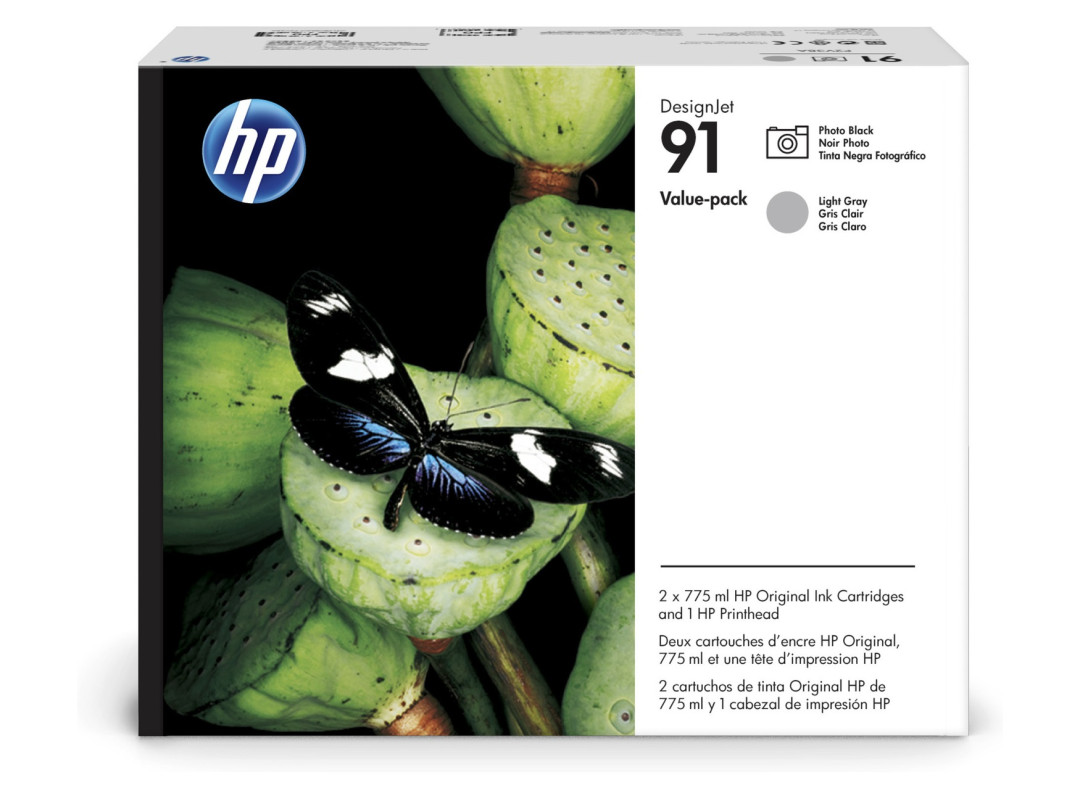 HP No. 91 Value Pack - Photo Black & Light Grey