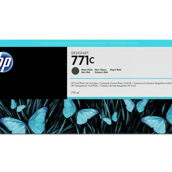 HP No. 771 Ink Cartridge - Matte Black - 775ml