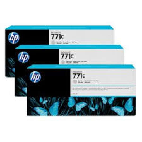 HP No. 771 Triple pack Ink Cartidges- Light Grey