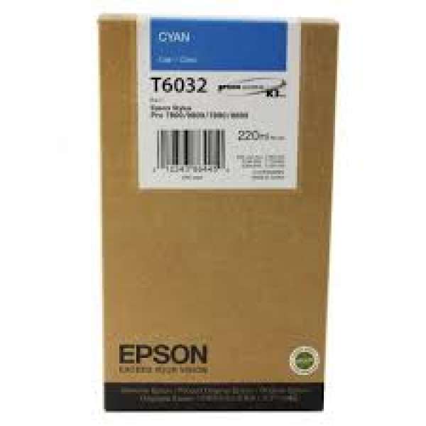 Epson Cyan Ink Cartridge 220ml (T603200)