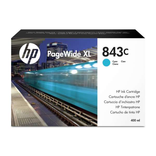 HP No. 843C Ink Cartridge Cyan - 400ml