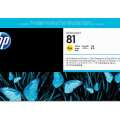 HP No. 81 Dye Ink Printhead and Cleaner - Yellow