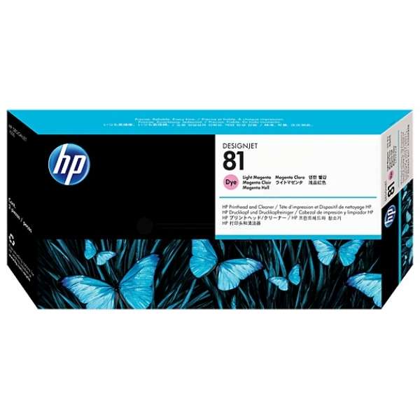 HP No. 81 Dye Ink Printhead and Cleaner-Light Magenta