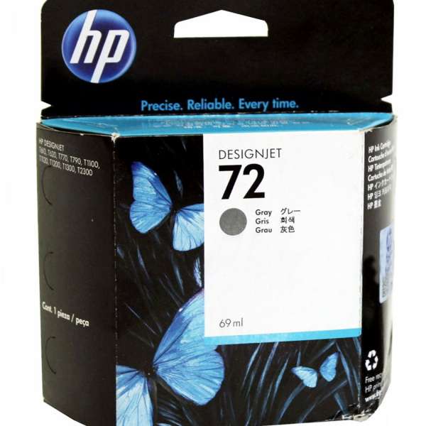 HP No. 72 Ink Cartridge Grey - 69ml