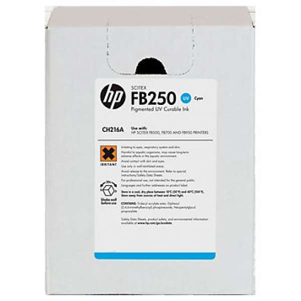 HP FB250 UV Curable Ink Cyan 3000ml