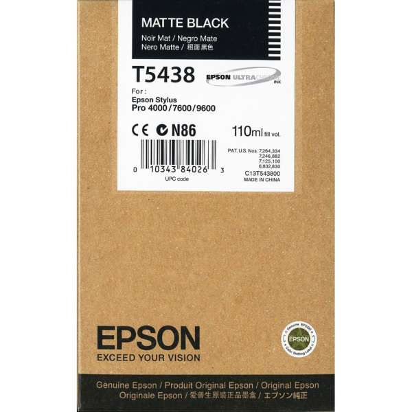 Epson Matte Black Ink Cartridge 110ml
