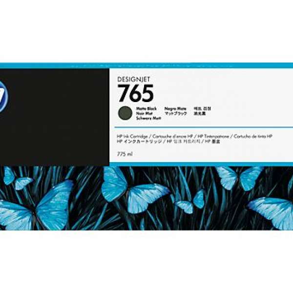 HP No. 765 Ink Cartridge - Matte Black - 775ml
