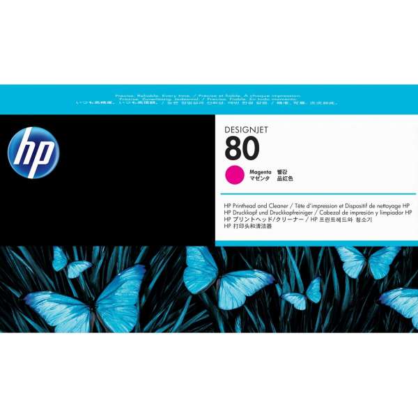HP No. 80 Ink Printhead and Cleaner - Magenta