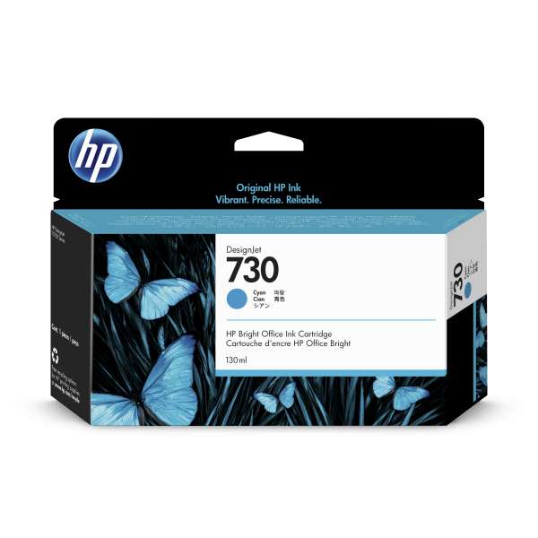 HP No. 730 Ink Cartridge Cyan - 130ml