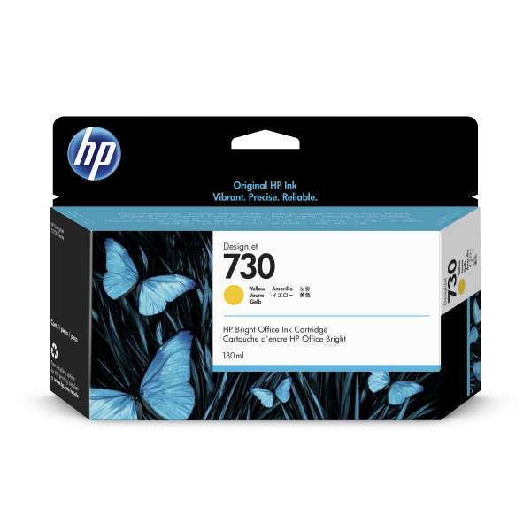 HP No. 730 Ink Cartridge Yellow - 130ml