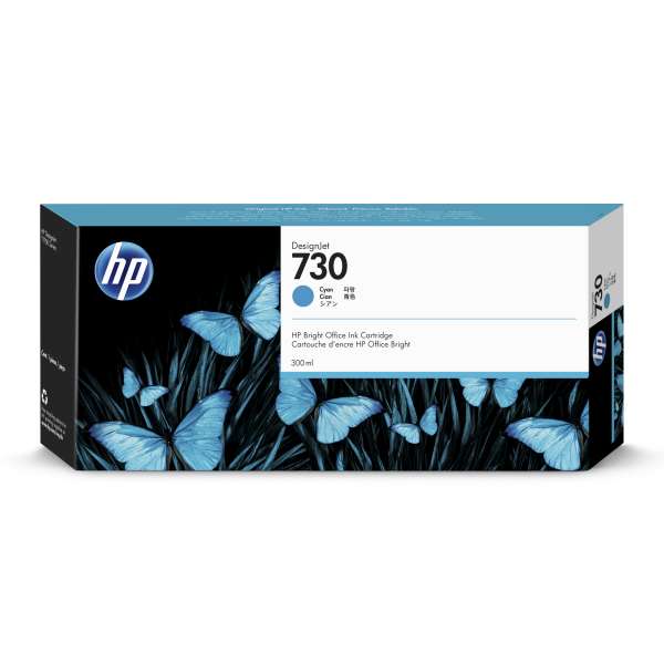 HP No. 730 Ink Cartridge Cyan - 300ml
