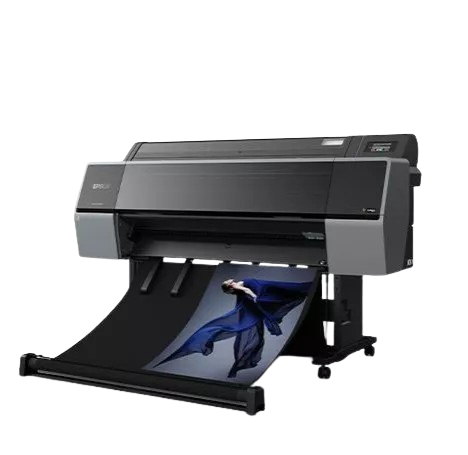 Large format printer in action