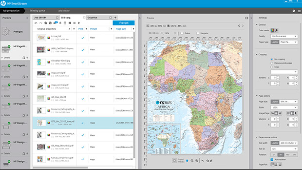 HP SmartStream Map of Africa